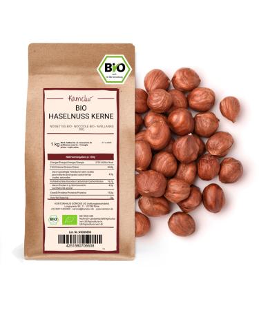 Kamelur Organic Hazelnuts - 1kg - natural and without additives - Buy Online on GoSupps.com