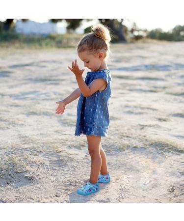 FANTURE Toddler Water Shoes - Dinosaur L.Blue - Aqua Sneakers for Boys and Girls - Buy Online on GoSupps.com