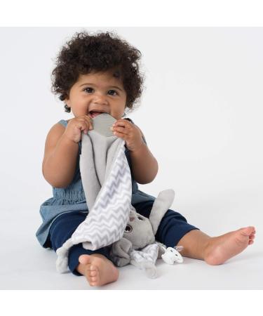 BooginHead Stuffed Animal Pacifier Lovey with Teether Bunny 2-Pack - Gray Bunnies - Buy Online on GoSupps.com