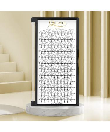 QUEWEL Premade Fans 5D-0.07D Mix 12-15mm | Russian Volume Eyelash Extensions 10D-14D | Long Lasting & Easy Application | C/D Curl | 0.05/0.07/0.10 | 10-18mm Length - Buy Online on GoSupps.com