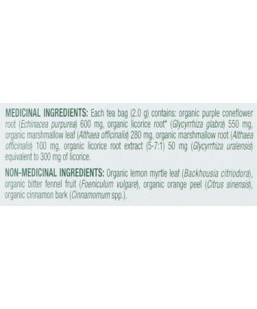 Traditional Medicinals - Organic Throat Coat Lemon Echinacea Herbal Tea (Pack of 6) - Helps Relieve Symptoms of Upper Respiratory Tract Infection - Sustainably Sourced Fair Wild Ingredients - 96 Tea Bags Total Throat Coat Lemon Echinacea 16 Count (Pack of - Buy Online on GoSupps.com