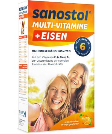 Sanostol Plus Iron - Multi-Vitamins for Kids & Adults | 230ml Vitamins & Iron Supplement - Buy Online on GoSupps.com