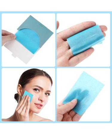 600 Sheets Natural Oily Facial Blotting Paper | Portable Oil Control Wipes | Absorbent Face Oil Sheets for Makeup & Skin - 12 Pack - Buy Online on GoSupps.com