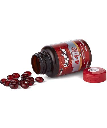 Buy Megared Omega-3 Fish Oil & Krill Oil 500mg - 80 Softgels | High Absorption & Ultimate Heart Health - Buy Online on GoSupps.com