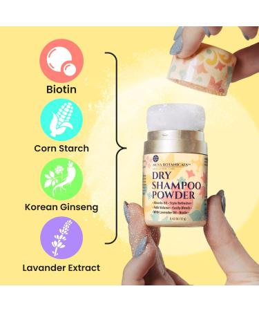 Nuva Botanicals Poudre de Shampoing Sec sans A rosol la Biotine Extrait de Lavande et Ginseng Cor en Format Voyage Volumisant (12 g) Cadeau pour Elle - Buy Online on GoSupps.com