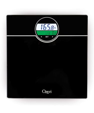 Ozeri WeightMaster 400 lbs Digital Bath Scale with BMI and Weight Change Detection Black