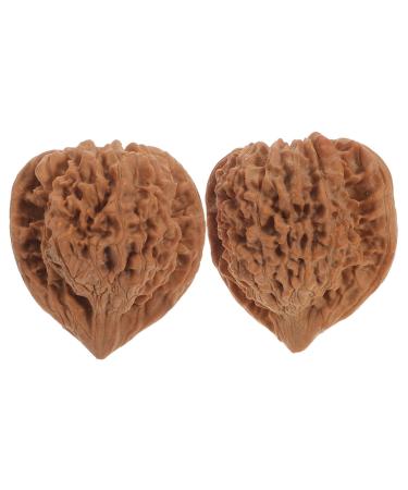 Partykindom 2st walnut fitness handball baoding walnut ball finger movement handball hand rotation ball stress relief hand ball mobility hand ball blushing yoga walnut core