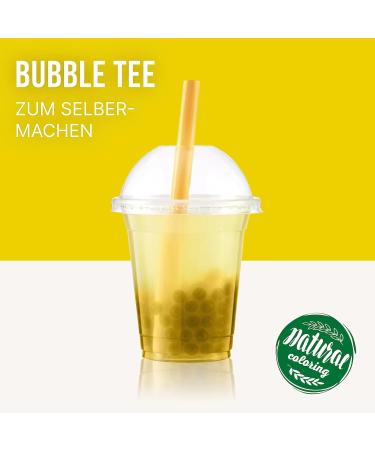 Inspire Food Lemon Bubble Tea Pearls | Vegan & Gluten-Free Popping Boba | 450g Tapioca Fruit Beads for Bubble Tea - Buy Online on GoSupps.com