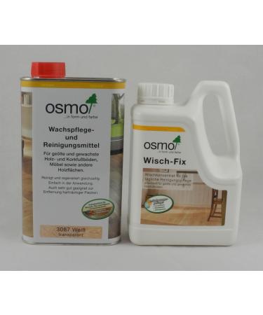 Osmo Lot économique wischfix 1 L + cire d'entretien Blanc 1 l