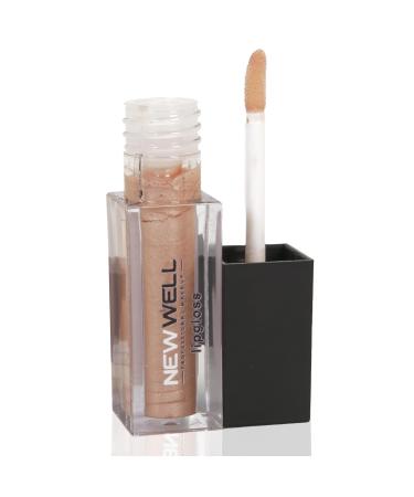 New Well Shiny LipGloss shiny - 24 hours a stop - for full -looking lips - moisturizing - vegan - color: light brown - 03