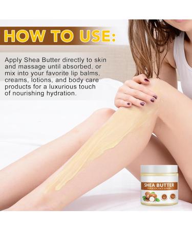 SORRY Shea butter 220 g pure natural unrefined shea butter for the care of dry skin with vitamins A and F deeply nourishes effectively soothes and makes the skin supple provides longlasting hydration - Buy Online on GoSupps.com