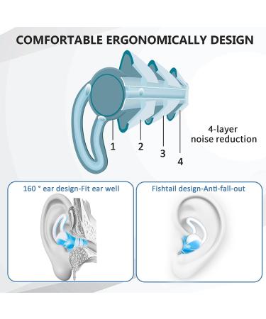 PEEH Silicone Ear Plugs for Swimming and Noise Reduction - 4 Pairs Reusable Earplugs for Surfing, Shooting, Motorcycle, Sleeping, and Snoring - Hearing Protection Earbuds for Noise Cancelling (Mix Color) - Buy Online on GoSupps.com