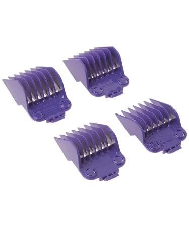 Andis 01415 Master Dual Magnet Large 4-Comb Set Designed For MBA, MC-2, ML, PM-1 And PM-4, Purple