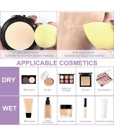 8-Piece Makeup Sponge Set | Flawless Foundation Blending Blenders for Liquid & Cream - Perfect Gift for Women (Purple) - Buy Online on GoSupps.com