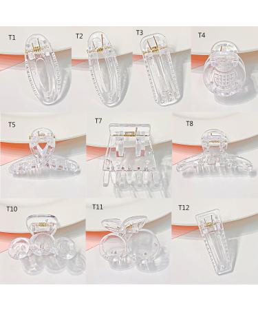 10 Pack Acrylic Hair Pins DIY Hair Accessories Hair Clamp Hair Barrette Clear Hair Grips Acrylic Material For Children DIY Hair Accessories - Buy Online on GoSupps.com