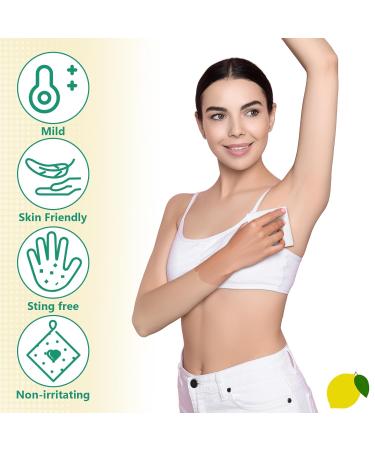 Timgle 100 Pcs Travel Deodorant Wipes Individually Wrapped Armpit Antiperspirant Deodorant Sweat Body Wipes for Women Men Teens Sports Travel Cleanse Skin and Underarm Excessive Sweating(Lemon) - Buy Online on GoSupps.com