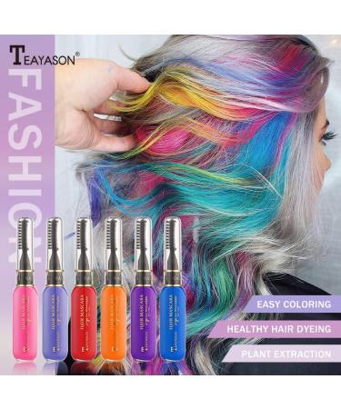 MIESCHER Colored Temporary Hair Mascara - Non-toxic Instant Hair Color Dye Stick for Girls & Women - Washable Chalk Rainbow Hair Mascara - Tender Pink Shade for Party Cosplay - Buy Online on GoSupps.com