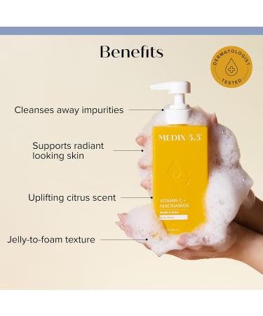 MEDIX Vitamin C Body Wash + Vitamin C Body Lotion & Face Moisturizer 2PC Skin Care Set | Anti Aging Lotion + Body Cleanser Skincare Set For Women Men & Smoother Looking Skin 2-Pack Vitamin C Body Wash + Body Cream 2 Piec  - Buy Online on GoSupps.com