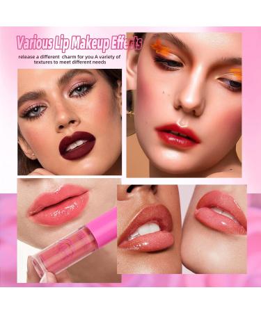  Gireatick Collection of 10 lip glosss - 3 matte glosss + 3 shimmer lip gloss + 2 long lasting lip inks + 2 clear lip oils - Buy Online on GoSupps.com