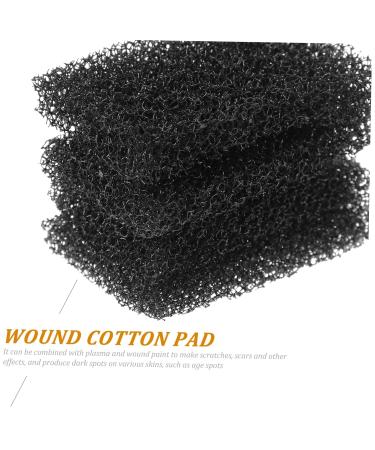 FRCOLOR 128 Pcs Makeup Sponge Set - Stipple Brushes & Halloween Tools for Scary Effects | Black Dense Sponge & Fake Scab Blood Sponges - Buy Online on GoSupps.com