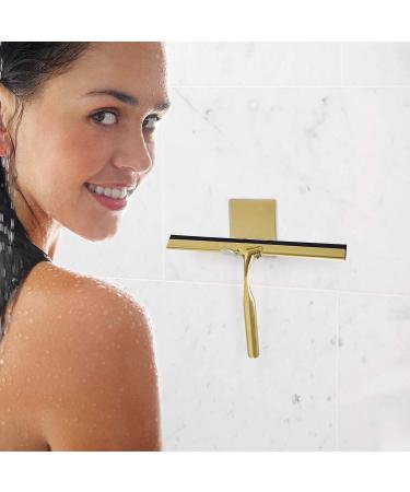 Shower Squeegee - Stainless Steel Floor Squeegee | Shower Squeegee for Shower Doors | Multi-Purpose Shower Wiper for Glass with Handle - Squeegee for Home Cleaning Glass Door Tile Wall Car - Buy Online on GoSupps.com