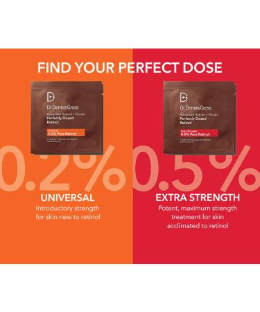 Dr Dennis Gross Advanced Retinol + Ferulic Perfectly Dosed Treatment (Extra Strength 0.5%) 8 Pack - Buy Online on GoSupps.com