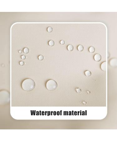 Chenille Letter Nylon Waterproof Makeup Bag for Women - Beige-Skin Travel Organizer Pouch for Toiletries and Cosmetics - Buy Online on GoSupps.com