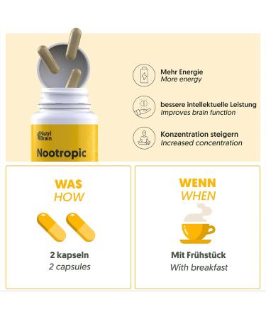 Buy Nutribrain Opti-Formula Nootropic Brain Booster | Enhance Memory Focus & Concentration with Ginkgo Biloba Tyrosine & Caffeine - International Shipping Available - Buy Online on GoSupps.com