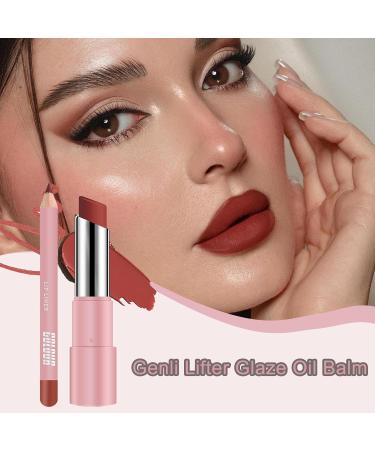  Byeaon Genli Lifter Glaze Oil Balm Pink Drop Lipstick Matte Waterproof Long Lasting Lipstick Easy to Apply Lightweight Formula 30g Perfect for Women - Buy Online on GoSupps.com