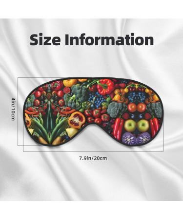 Buy SSIMOO Fresh Fruits & Vegetables Sleep Mask - Adjustable Breathable Fashionable Eye Mask for Comfortable Sleep | International Shipping - Buy Online on GoSupps.com