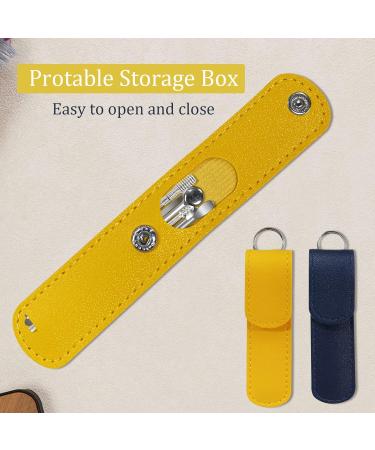 MEGXIT 2 Pack Spiral Stainless Steel Earwax Cleaner Tool Set with Leather Case - Reusable and Innovative Ear Cleansing Kit - Buy Online on GoSupps.com