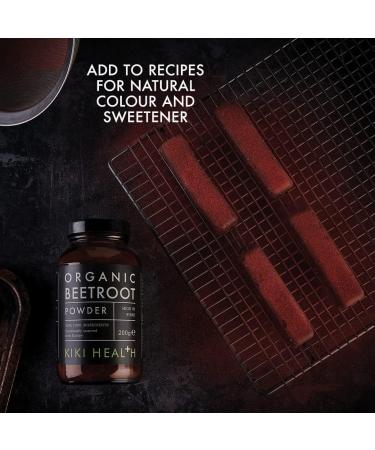 KIKI HEALTH Organic Beetroot Powder | 100% Pure Sustainably Sourced from EU Gluten-Free & GMO-Free | Natural Vitality for Smoothies Baking & Porridge | Perfect for Vegans & Vegetarians - 200g - Buy Online on GoSupps.com
