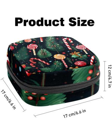 Men's and Women's Merry Christmas Upholstered Bag - Zip Bond Bag for Tampons - 4.7x6.6 in Ideal for Girls - Buy Online on GoSupps.com