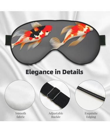 Buy SSIMOO Traditional Koi Carps Sleep Mask - Adjustable Breathable & Fashionable Eye Mask for Comfortable Sleep | International Shipping - Buy Online on GoSupps.com