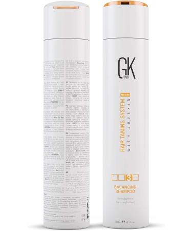 GK HAIR Global Keratin Balancing Shampoo (300ml/10.1 Fl Oz) for Deep Cleansing of Oily and Color Treated Hair Restores pH Levels Removes Impurities for Men and Women - Buy Online on GoSupps.com