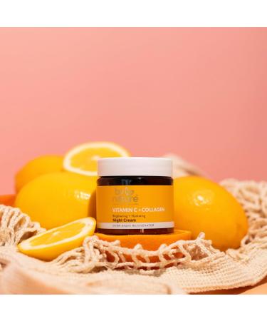 Vitamin C & Collagen Night Cream | Brightening & Hydrating - International Shipping Available - Buy Online on GoSupps.com