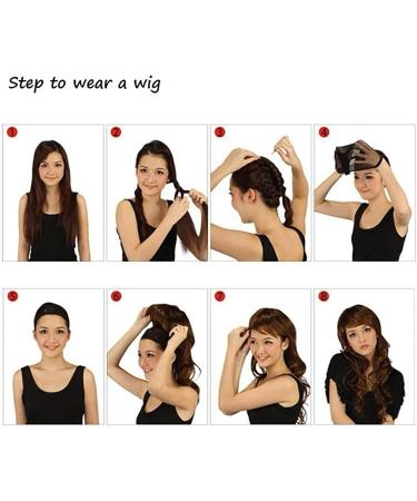 Hair Clips for Baby Girls Fiber Wig Fashion Short Hair Black Rose Net High Temperature Silk Women's Wigs for Women over 50 Black One Size - Buy Online on GoSupps.com