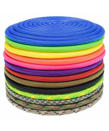 GOLBERG Nylon Paramax Utility Cord  Choose from 1/4 inch or 5/16 inch Diameter  Available in 5 Lengths and 20+ Colors Neon Yellow 5/16" X 100 Feet