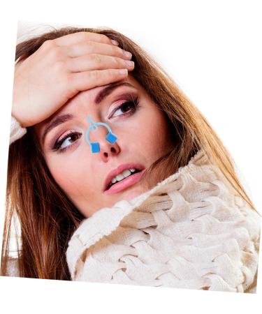 FRCOLOR 30 Pcs Nose Correction Clip - Portable Nose Pincher & Breath Accessory - Sky Blue Nose Clip Set for Convenient Fixing - Household Nose Stopper & Nose Plug - Buy Online on GoSupps.com