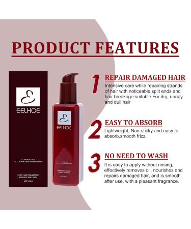 Hair Oil Smoothing Serum | Keratin-Infused Anti-Frizz Hair Care | Leave-In Treatment for Smooth Healthy Hair - Buy Online on GoSupps.com