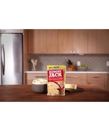 Hungry Jack Mashed Potatoes - Country Butter Flavor, 100% Idaho Potatoes, Gluten Free - 5 Oz Box (Pack of 10) - Buy Online on GoSupps.com