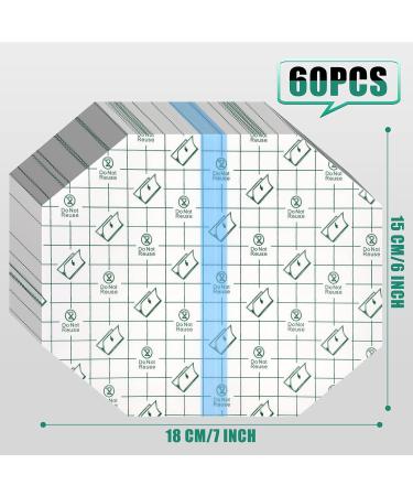 60 Transparent Waterproof Adhesive Bandages - 6 x 7 Inches - Shower & Swim Safe - Wound Protection - Buy Online on GoSupps.com