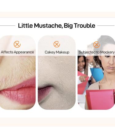  G n rique 20g*2 Facial Hair Removal Cream Depilatory Lip Cream Women's Hair Removal Cream Natural and Fast Moisturizing and Soothing Hair Removal for Sensitive Skin - Buy Online on GoSupps.com