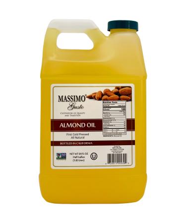 Massimo Gusto Food Service - Almond Oil - 1/2 Gallon (64 FL OZ) 64 Fl Oz (Pack Of 1)