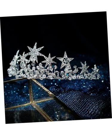 New Year Headband Bridal Crowns Tiaras Gold Star Headbands Wedding Star Headbands for Women Princess Tiara Women Rhineshtone Headband Diamond Rhinestone Tiara Bridesmaid Ryan Hair - Buy Online on GoSupps.com