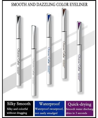 Matte Black Liquid Eyeliner Pen - 24H Long Lasting Waterproof Smudge-proof Eyeliner Pencil for Women - Perfect Mother's Day Gift - Buy Online on GoSupps.com