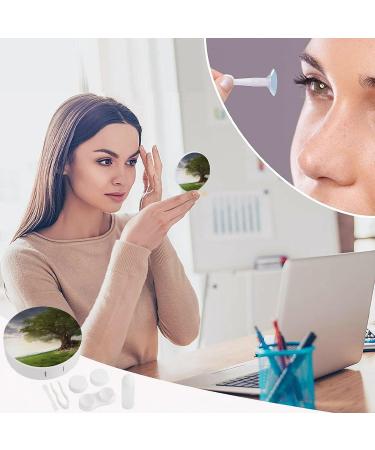 Portable Travel Contact Lens Case - Tree Branch Scenery Design | International Shipping - Buy Online on GoSupps.com