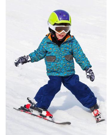 SATINIOR 2 Pairs Kids Waterproof Ski Mittens - Rose Red & Gray - 5-10 Years - Buy Online on GoSupps.com