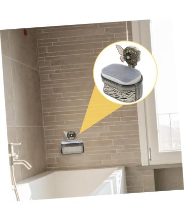 Ciieeo Bathroom Supply Sponge Draining Holder Sink Pc Soap Grey 13.9X13.4X8.5CM - Buy Online on GoSupps.com