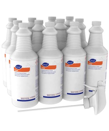 Diversey Crew 95325322 Foaming Acid Restroom Cleaner 12 x 32 oz./946 mL Spray Bottles (Pack of 12) Red 32 Fl Oz (Pack of 12)